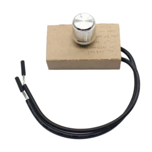 Desk Lamp Dimmer Rotary Replacement 120V/240VAC 300W Stepless Dimming Rotary On/Off Universal