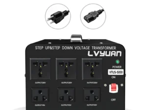 500VA-5000VA Heavy Duty Step Up/Down Transformer LVYUAN Voltage Converter Transformer with US&EU Outlet 5V USB Port CE Certified