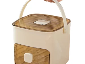 Portable Ice Maker & Storage Drawer Ice Maker with Handle Compact Ice Maker Machine for Home Office Household & Outdoor Use
