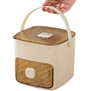 Portable Ice Maker & Storage Drawer Ice Maker with Handle Compact Ice Maker Machine for Home Office Household & Outdoor Use