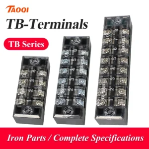 1Pcs Dual Row Strip Screw Terminal Block Fixed Wiring Board wire connector TB1503-TB1512 15A TB2503-TB2512 25A
