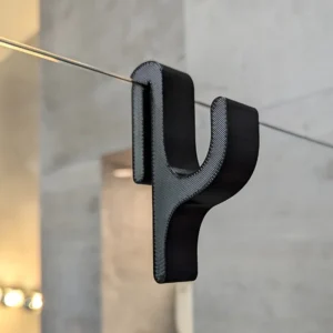 3D Shower Door Towel Hook for 8mm Glass Doors Bathroom Hanger for Clothes Towel Bathrobes Laundry Dormitory Apartment