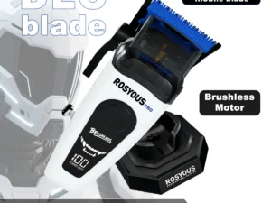 ROSYOUS RSpro-106 Professional Electric Hair Clipper DLC Blade 8000RPM Brushless Motor with Base Charger LED Display Barbershop