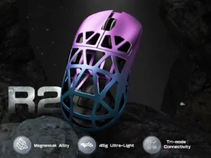 ATTACK SHARK R2 tri-mode programmable mouse, ultra-light magnesium alloy, PAW3950 42000 DPI optical sensor, 8000Hz polling rate