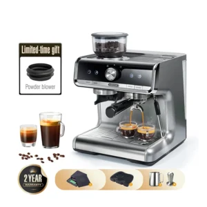 HiBREW  Barista Pro 20Bar Bean to Espresso,Cafetera  Commercial Level Coffee Machine with Full Kit for Cafe Hotel Restaurant H7