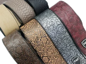Guitar Strap Vintage 2.5 Inch Adjustable Soft Embroidered Belt Classical Bass Music Hobby Guitar Accessories