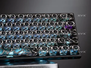 XVX Personality Venom Keycap Metal Texture Hollowed-out Fog Penetrating Personalized Creative Transparent Keycap ABS+PC 61 Keys