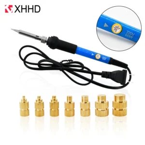 Heat Set Insert Soldering Iron Tip Tool Knurled Thread Insertion Plastic 3D Printer Hot Melt Nut Implant Machine Copper Nut