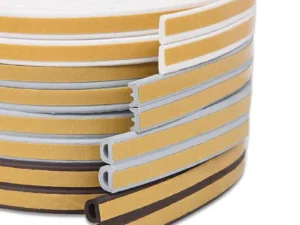 5m/10m Weather Stripping Door Seal Strip Diep Self-adhesive Draft Stopper Tape Window Insulation Noise Rubber Sealing Strip