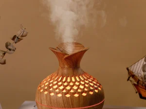 Wood Grain Humidifier 300ml USB Aroma Diffuser Atomizer USB Household Humidifier Hydrating Instrument Desktop Humidifier