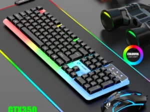NG GTX350 Gaming Keyboard Mouse Combos Computer Laptop Backlight Gamer Kit LED Wired Usb Keyboard GTX350 Set-Black