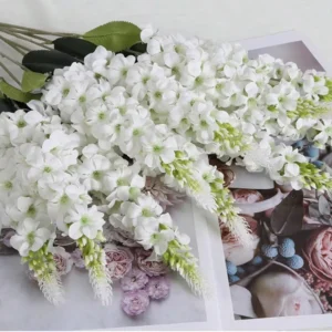 5pcs Artificial Flowers Shyacinth Rattan Home Living Room Wedding Celebration Outdoor Garden Wall Gift Box Decor Diy Accessories