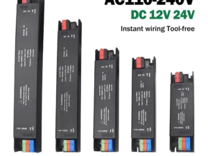 Ultra Thin Lighting Transformers 110V 220V to 12V 24V 60W 100W 200W 300W 400W For CCTV LED Strip Power Supply Adapter Driver