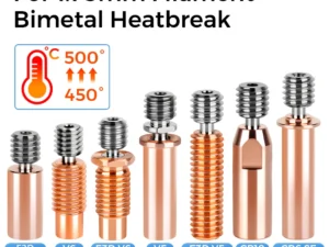 High Quality E3D V6 Throat V5 3D Printer Parts CR10 Bi-metal Heatbreak Copper Plated MK8 Throats For Kobra 2 Series CR10S CR6 SE