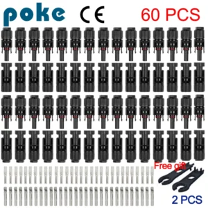 10/20/100pcs Solar Connectors 1000V 30A Solar Panel Branch PV Connectors Photovoltaic Connect Solar