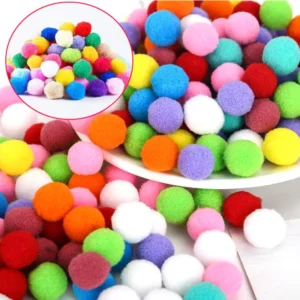 30-300Pcs Pom Poms Fluffy Soft Pompom Ball 8/10/15/20/25/30mm Handmade Sewing Craft DIY Kids Toy Christmas Weddinrg Decoration