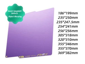 Trianglelab®&Pheetus® 256*256mm Conwebr™ Cool Plate Mastery in Filaments, 256x256mm Build Plate for Bambulab X1/P1/A1