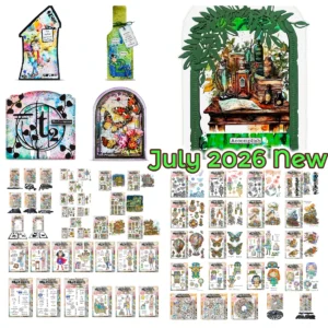 July 2026 New AALL& CREATE Happy Town People Metal Cutting Dies and Stamps and Stencils for DIY Scrapbooking Handmade Album Card