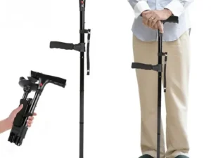 Collapsible Telescopic Folding Cane Elder Cane LED With Alarm Walking Trusty Sticks Elder Crutches for Mothers the Elder Fathers