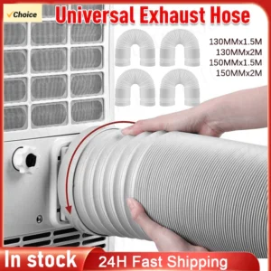 130 150mm Duct Extension Pipe Telescopic Flexible Mobile Air Conditioner Exhaust Hose Accessories Vent Hose 1.5/2M