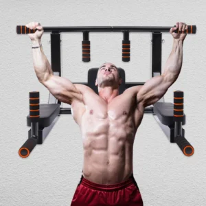 Pull Up Bar, Raise Dip Station Vertical Knee Exercise Equipment, Home Wall-Mount Dip Stand, 200kg Capacity Multi-functional