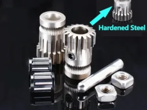 Drivegear Kit Dual Drive Gear Extruder Kit Cloned Btech Upgrade for Extruder Prusa I3 3D Printer Gear Bowden 3D Printer Kit