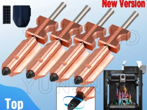 Nozzle For Flashforge AD5X New Version Upgraded Bimetallic Hardened Steel Nozzles 0.2/0.4/0.6/0.8mm 3D Printer Replacement Parts