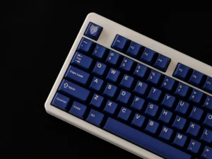 114 Keys Dark Blue Double Shot PBT Keycaps Custom Keyboard Keycaps Cherry Profile for Cherry MX Switches Mechanical Keyboard