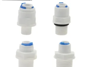 1/4" 3/8" Water Filter Quick Connector to 1/2" 3/4" Male Thread/Female Thread Straight Connectors RO Water Filter Fitting