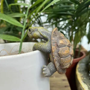 1/2Pcs Creative Simulation of Small Turtles Resin Crafts Gardening Balcony Flower Pot Decoration Home Fish Tank Small Ornaments