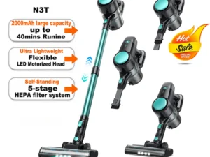 INSE N3T Cordless Vacuum Cleaner 40Kpa Ultra Lightweight 6 in 1 Stick Vacuum Up to 40mins Runtime for Home Pet Hair Hard Floor