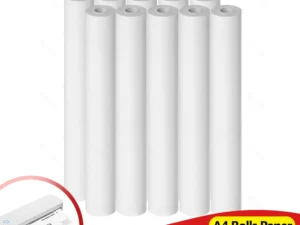 A4 Thermal Paper 20 Rolls Thermal Printing Paper 210*30mm for A4 Wireless Bluetooth A40 Printer Paper Rolls Quick-dry