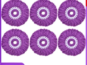 Universal 360 °rotating Mop Head Microfibers Round 16mm Mopping Head Microfiber Spin Mop Rags Cloth Replacement Clean Tool parts