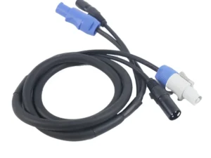 Trendy! DMX Powercon Cable Combination of Powercon Plug and DMX XLR Signal Line for Light Power Connection Signal Transit(A)