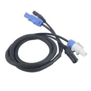 Trendy! DMX Powercon Cable Combination of Powercon Plug and DMX XLR Signal Line for Light Power Connection Signal Transit(A)