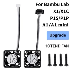 2510 Fan For Bambu Lab X1/P1 A1 Hotend Cooling Fan With Cable Rapid cooling Fan For Bambu X1C P1S P1P A1 A1 Mini 3D Printer