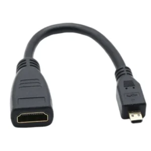 Micro Compatible Cable 4K 60Hz Micro To Female Adapter Cable For Raspberry Pi 5/Pi 4 Hero 7 6 A6000 Camera HDTV