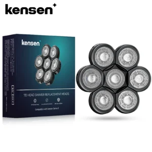 Kensen Razor Head Replacement Shaver Head Floating Washable Electric 7D Shavers Beard Practical Hair Trimmers Kit Cutter Blades