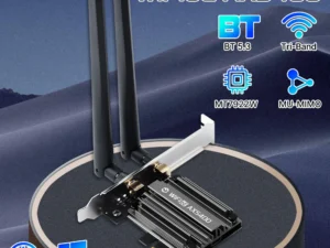 FENVI MT7922 5374Mbps WiFi 6E Adapter BT 5.3 Tri Band 2.4G/5G/6Ghz Wireless PCIE Adapter 802.11AX Network Card For PC Win 10/11
