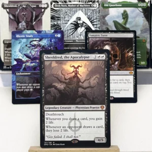 ONE ELD AFR MID HOLO12-Ⅰ01 Tcg proxy magical Sheoldred, the Apocalypse Rhystic Study Vampiric Tutor Smothering Tithe gathering