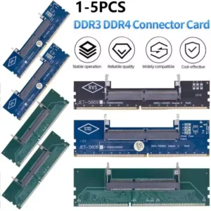 Laptop To Desktop SO-DIMM To PC DIMM Card DDR3 DDR4 DDR5 Memory RAM Memory Adapter Gaming Laptop RAM Connector Card Memory Stick
