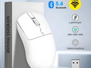 2.4G Wireless Mouse Bluetooth 5.4 Gaming Mouse Ergonomic Mice 800-1200-1600 DPI Mouse Rechargeable Office Mice for PC Laptop