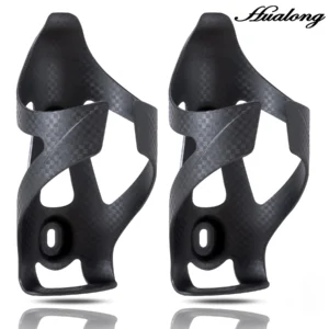 HUALONG Bike Water Bottle Holder Nylon Add Carbon Fiber Water Bottle Cage Road MTB Gravel Bikes Bicycle Water Bottl Drink Cup Ho