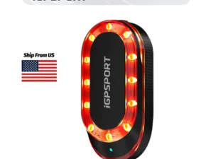 iGPSPORT SRmini Radar Tail Light with Brake Alert IPX7 Waterproof Daytime Running Lamp for Road Cycling Bike Safety
