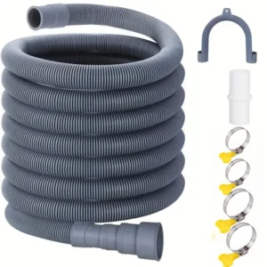 1.5/2/3 Meter Washing Machine Drain Hose Flexible Dishwasher Drain Hose Extension Kits Corrugated Washer Discharge Hose
