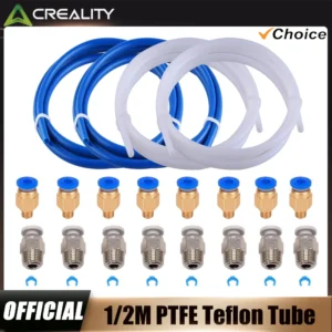 Creality 1M 2M 3D Printer PTFE Tube Bowden Tubing Upgrades with 8x PC4-M6/PC4-M10 3D Printer Bowden Tube for 1.75mm Filament