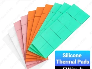 JEYI 100-Pack Thermal Conductive Silicone Pads, M.2 SSD NVMe NGFF Thermal Pad for PC Laptop Heatsink/GPU/CPU/LED Graphics Card