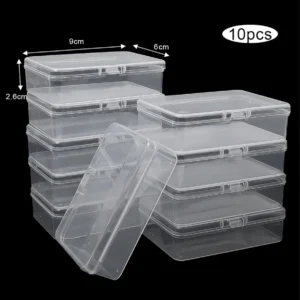 3/5/10Pcs Transparent Plastic Boxes Playing Cards Container Storage Case Packing Poker Game Card Box Board Games Card Organizer