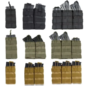Tactical Molle Single&Double&Triple Magazine Pouches Airsoft AK 7.62 5.56mm M4 Rifle Mag Bag Tactical Gear Hunting Accessories