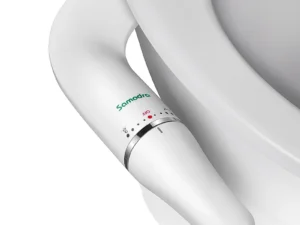 SAMODRA Toilet Bidet Ultra-Slim Bidet Toilet Seat Attachment With Brass Inlet Adjustable Water Pressure Bathroom Hygienic Shower